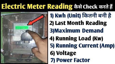 electric meter box reading|how to check electricity meter.